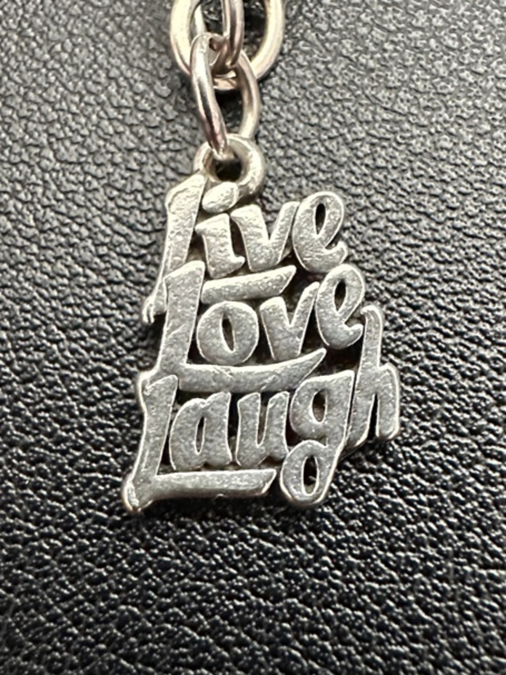 James Avery Silver Live Love Laugh Charm for Bracelet or Necklace